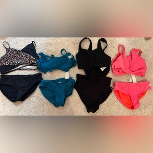 Abercrombie kids girls bathing suit size 7/8 guc